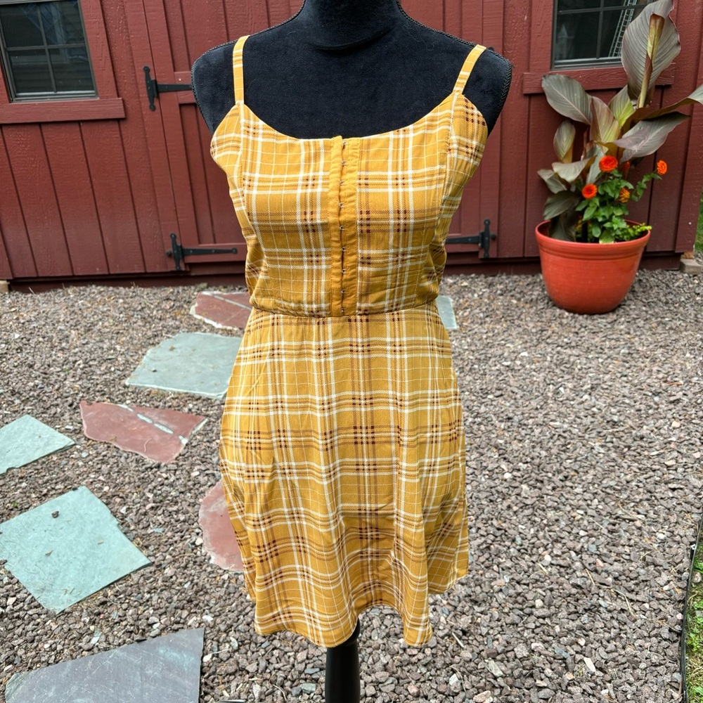 🌞 Cute Plaid Sundress with Shirring 🌞